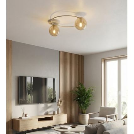 Laelamp SOPRA 2xE14/10W/230V beež/suitsune beež