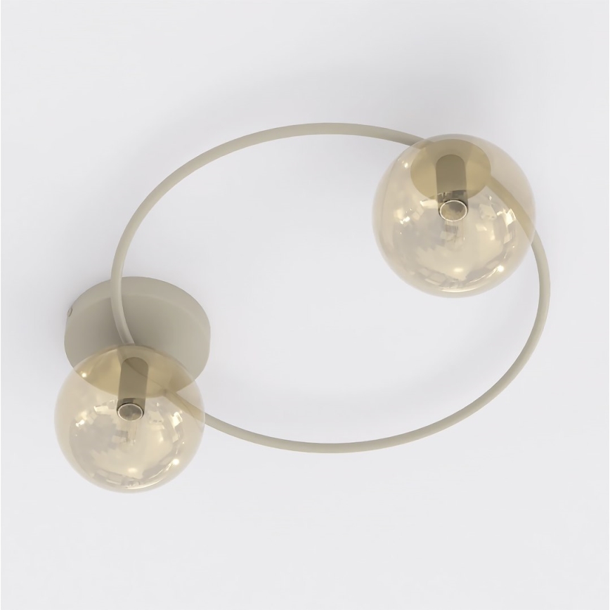 Laelamp SOPRA 2xE14/10W/230V beež/suitsune beež