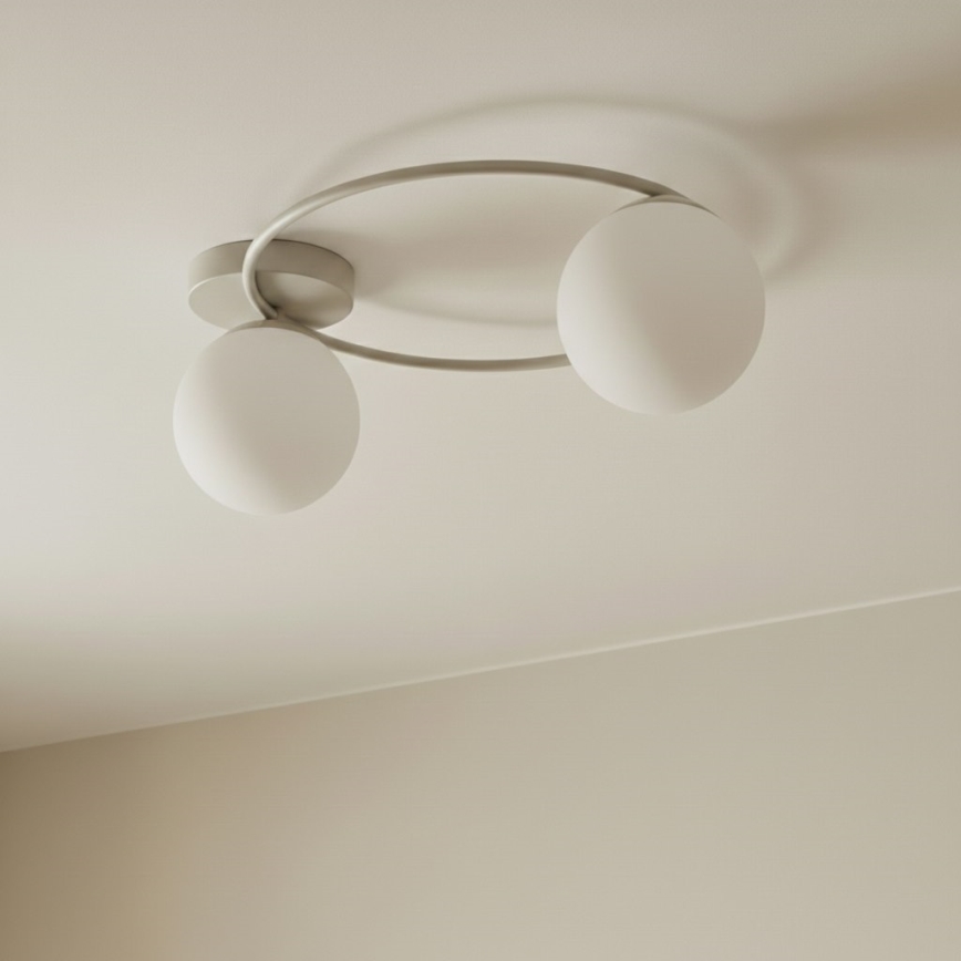 Laelamp SOPRA 2xE14/10W/230V beež/valge