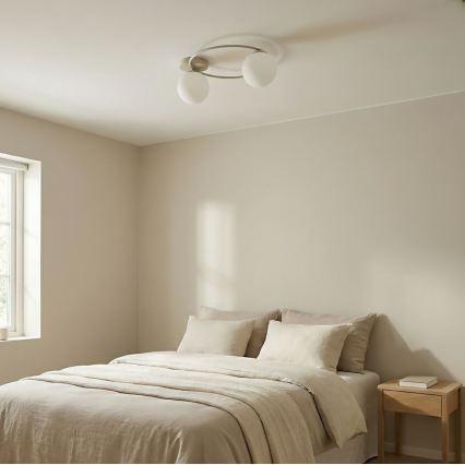 Laelamp SOPRA 2xE14/10W/230V beež/valge