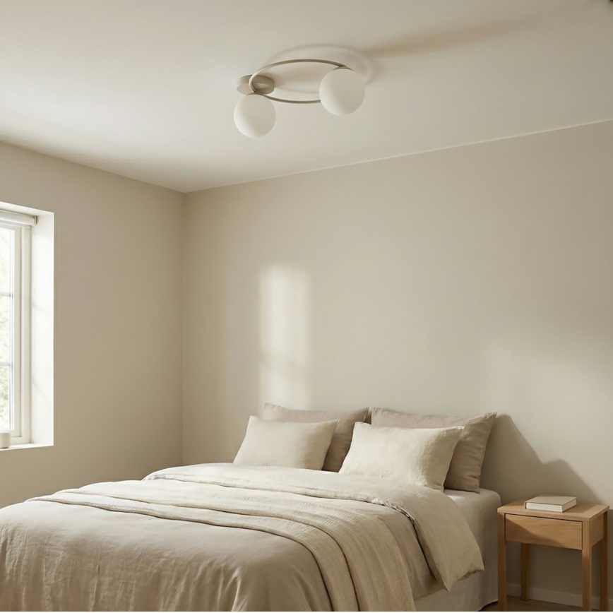 Laelamp SOPRA 2xE14/10W/230V beež/valge