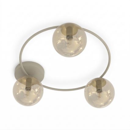 Laelamp SOPRA 3xE14/10W/230V beež/suitsune beež