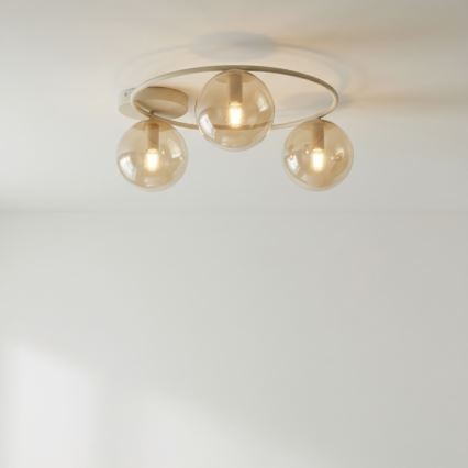 Laelamp SOPRA 3xE14/10W/230V beež/suitsune beež