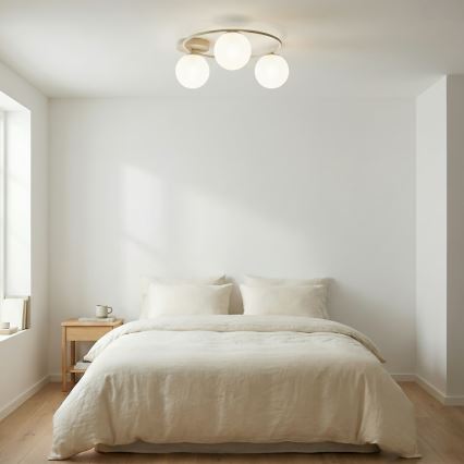 Laelamp SOPRA 3xE14/10W/230V beež/valge