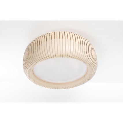 Laelamp STRIPES 2xE27/40W/230V, läbimõõt 55 cm, kreemjas/valge