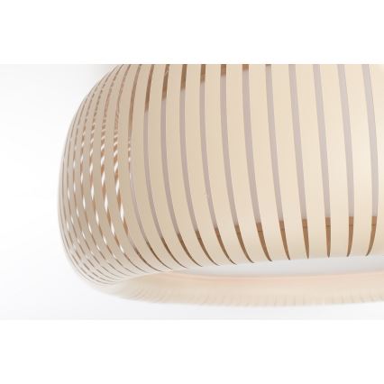 Laelamp STRIPES 2xE27/40W/230V, läbimõõt 55 cm, kreemjas/valge
