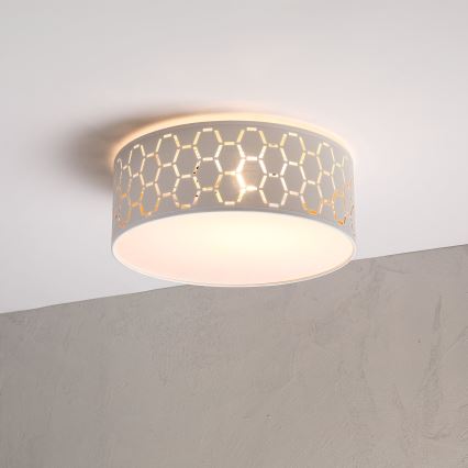 Laelamp ULLE 1xE27/15W/230V, läbimõõt 35 cm, valge