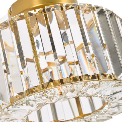 Laelamp VETRO 1xE27/15W/230V läbimõõt 24,5 cm kuldne
