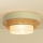 Laelamp WENTA 1xE27/60W/230V, läbimõõt 50 cm, beež/juut