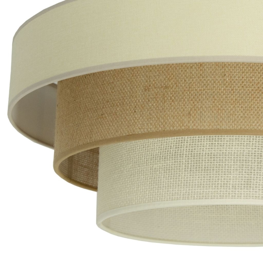 Laelamp WENTA 1xE27/60W/230V, läbimõõt 50 cm, beež/juut