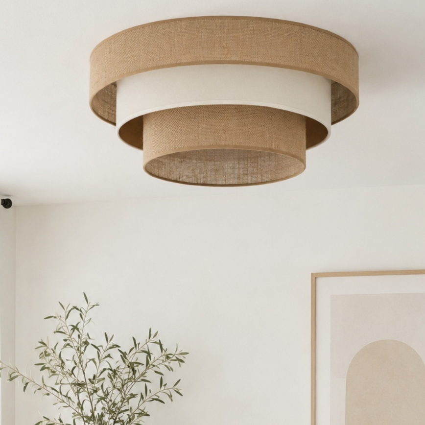 Laelamp WENTA 1xE27/60W/230V läbimõõt 50 cm juut/beež