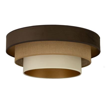 Laelamp WENTA 1xE27/60W/230V, läbimõõt 50 cm, pruun/juut/beež