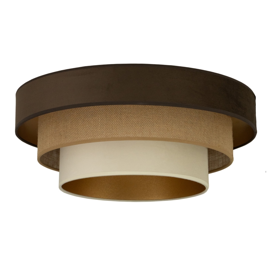 Laelamp WENTA 1xE27/60W/230V, läbimõõt 50 cm, pruun/juut/beež