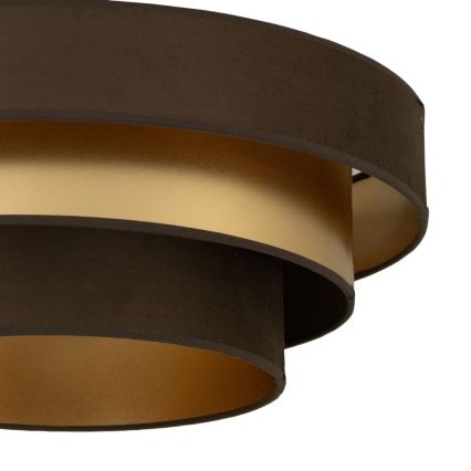 Laelamp WENTA 1xE27/60W/230V, läbimõõt 50 cm, pruun/kuldne