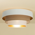 Laelamp WENTA 1xE27/60W/230V, läbimõõt 50 cm, valge/pruun