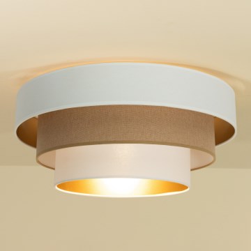 Laelamp WENTA 1xE27/60W/230V, läbimõõt 50 cm, valge/pruun