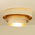 Laelamp WENTA 1xE27/60W/230V Ø 50 cm beež/kuldne