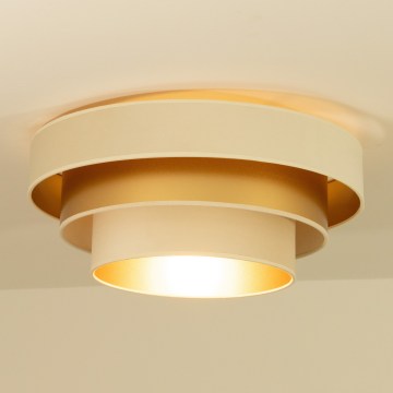 Laelamp WENTA 1xE27/60W/230V Ø 50 cm beež/kuldne