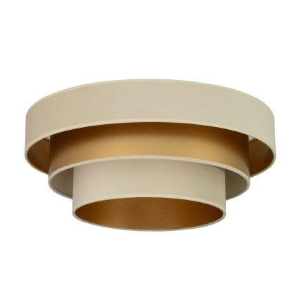 Laelamp WENTA 1xE27/60W/230V Ø 50 cm beež/kuldne