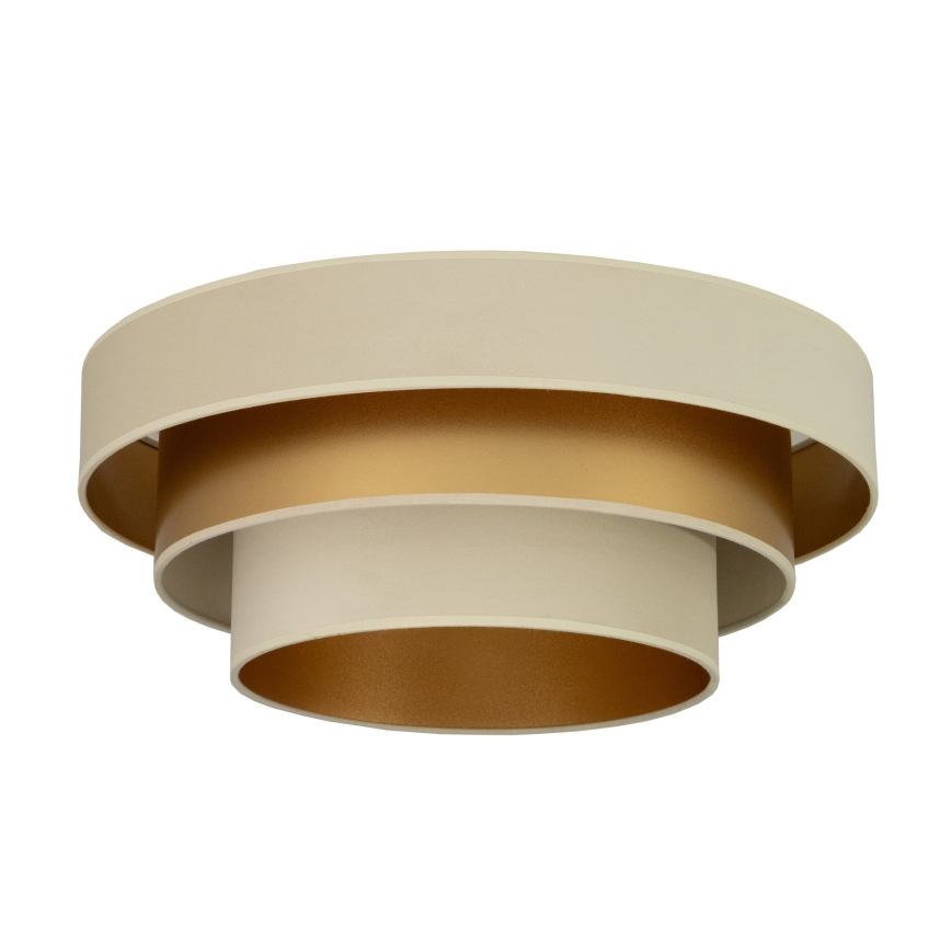 Laelamp WENTA 1xE27/60W/230V Ø 50 cm beež/kuldne