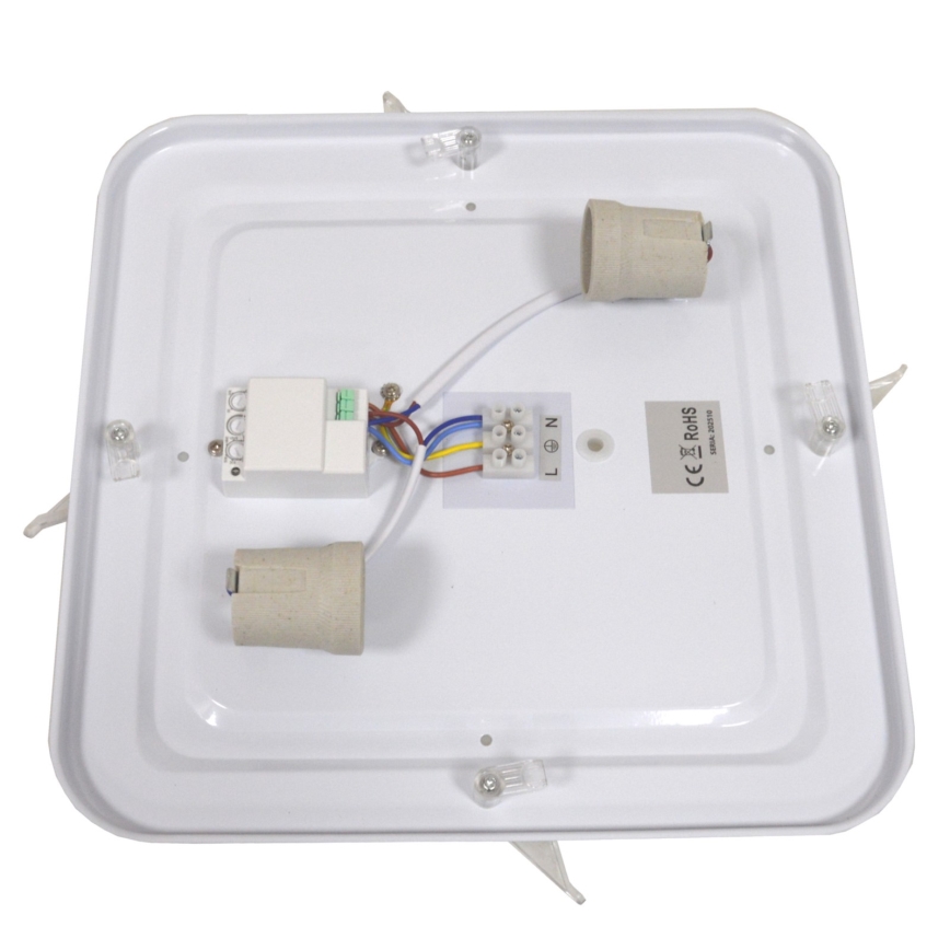 Laelamp WILTON anduriga 2xE27/60W/230V 33x33 cm must