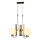 Laelühter kaabliga REGGIO 3xE27/40W/230V kuldne