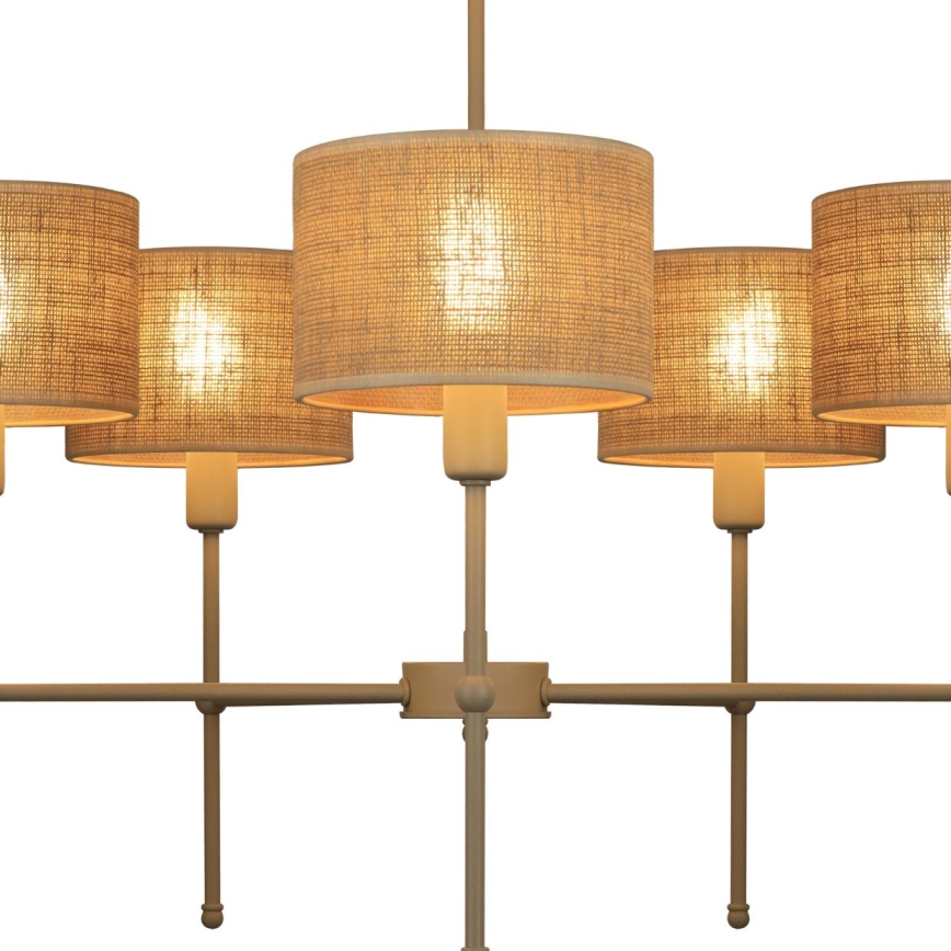 Laelühter varrega MADELA 5xE14/40W/230V juut/beež