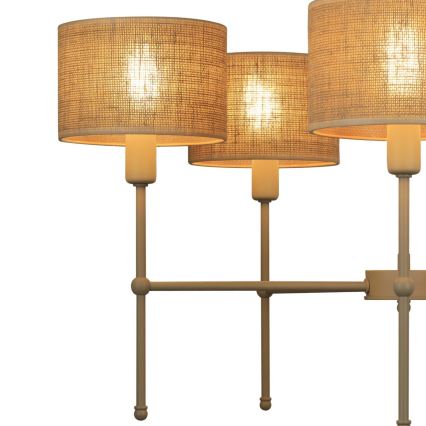 Laelühter varrega MADELA 5xE14/40W/230V juut/beež