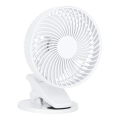 Laetav lauaventilaator klambriga VIENTO 6W/5V 2000 mAh valge