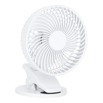 Laetav lauaventilaator klambriga VIENTO 6W/5V 2000 mAh valge