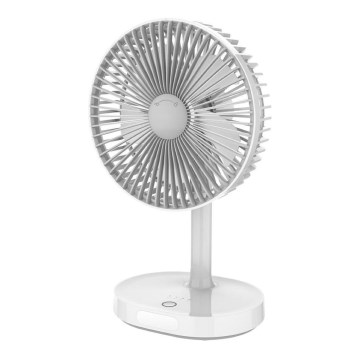 Laetav lauaventilaator LED-lambiga 3000mA/3,7V USB-C