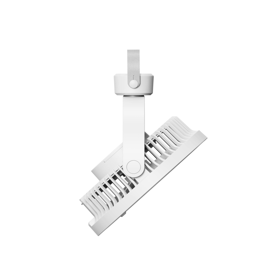 Laetav lauaventilaator LED-valgustusega, 8 W / 3,7 V, 2400 mAh, valge