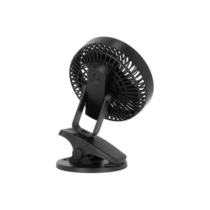 Laetav laud ventilaator klambriga VIENTO 6W/5V 2000 mAh must