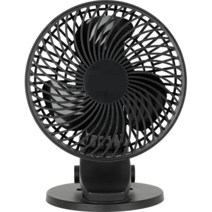 Laetav laud ventilaator klambriga VIENTO 6W/5V 2000 mAh must
