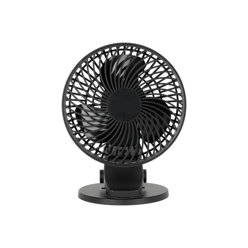 Laetav laud ventilaator klambriga VIENTO 6W/5V 2000 mAh must
