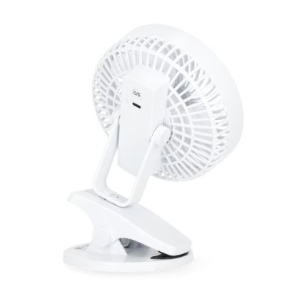 Laetav laud ventilaator klambriga VIENTO 6W/5V 2000 mAh valge