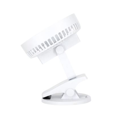 Laetav laud ventilaator klambriga VIENTO 6W/5V 2000 mAh valge