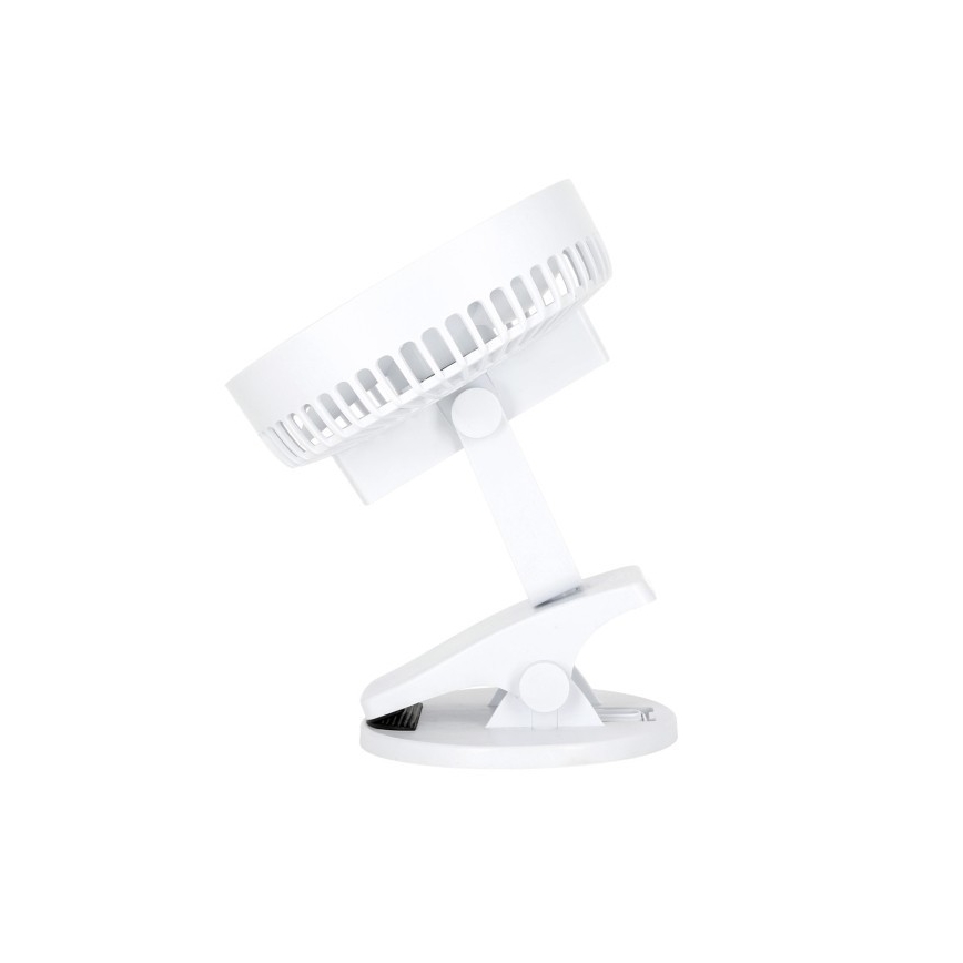 Laetav laud ventilaator klambriga VIENTO 6W/5V 2000 mAh valge