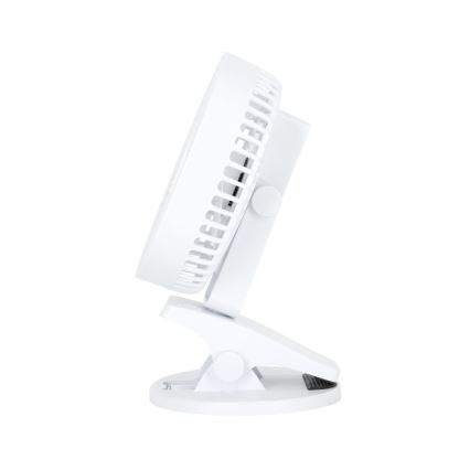 Laetav laud ventilaator klambriga VIENTO 6W/5V 2000 mAh valge