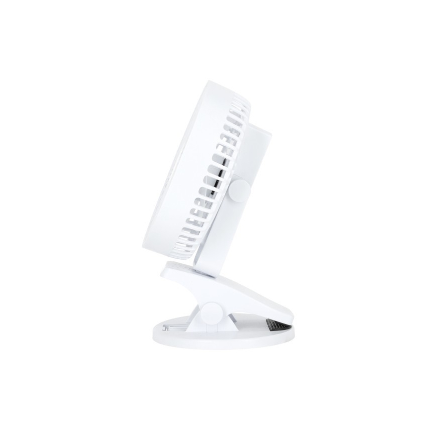 Laetav laud ventilaator klambriga VIENTO 6W/5V 2000 mAh valge