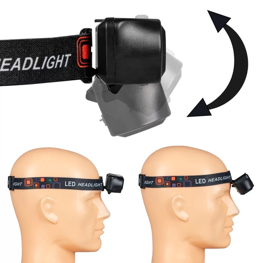 LED Reguleeritav laetav pealamp 2xLED/5V IP44 210 lm 2000 mAh