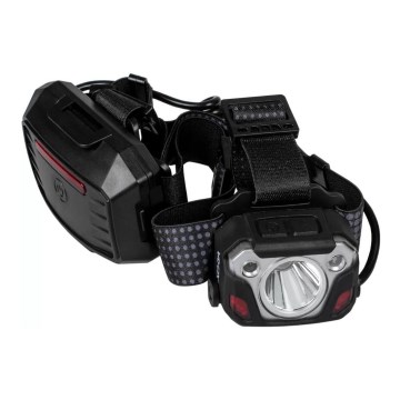 Laetav LED-pealamp anduriga, reguleeritav, akuga, powerbanki funktsiooniga ja punase valgusega LED/10W/5V IP44 1200 lm 4000 mAh