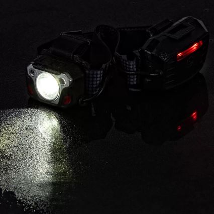 Laetav LED-pealamp anduriga, reguleeritav, akuga, powerbanki funktsiooniga ja punase valgusega LED/10W/5V IP44 1200 lm 4000 mAh