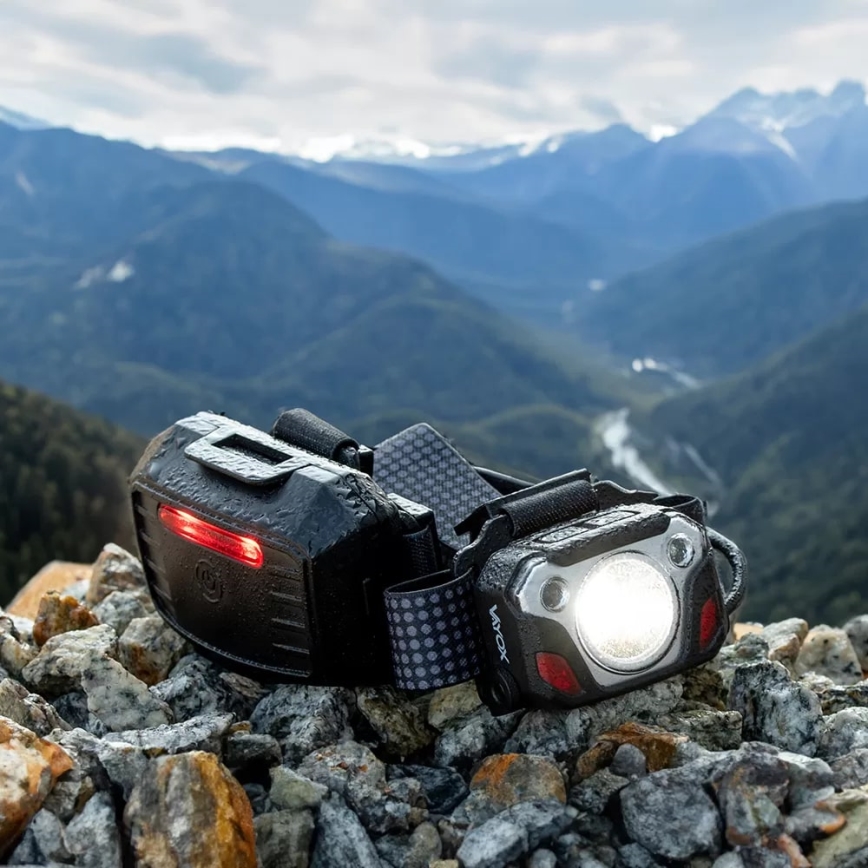 Laetav LED-pealamp anduriga, reguleeritav, akuga, powerbanki funktsiooniga ja punase valgusega LED/10W/5V IP44 1200 lm 4000 mAh