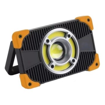 Laetav LED-reflektor kõlariga LED/10W/5V USB 6500K IP44 2000 mAh