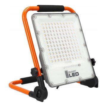 Laetav LED-reflektor statiiviga LED/100W/3,2V 5000K 5000 mAh IP65 oranž