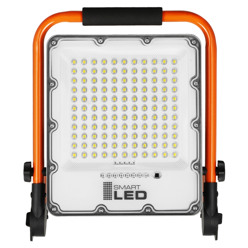 Laetav LED-reflektor statiiviga LED/50W/3,2V 4500K 5000 mAh IP65 oranž