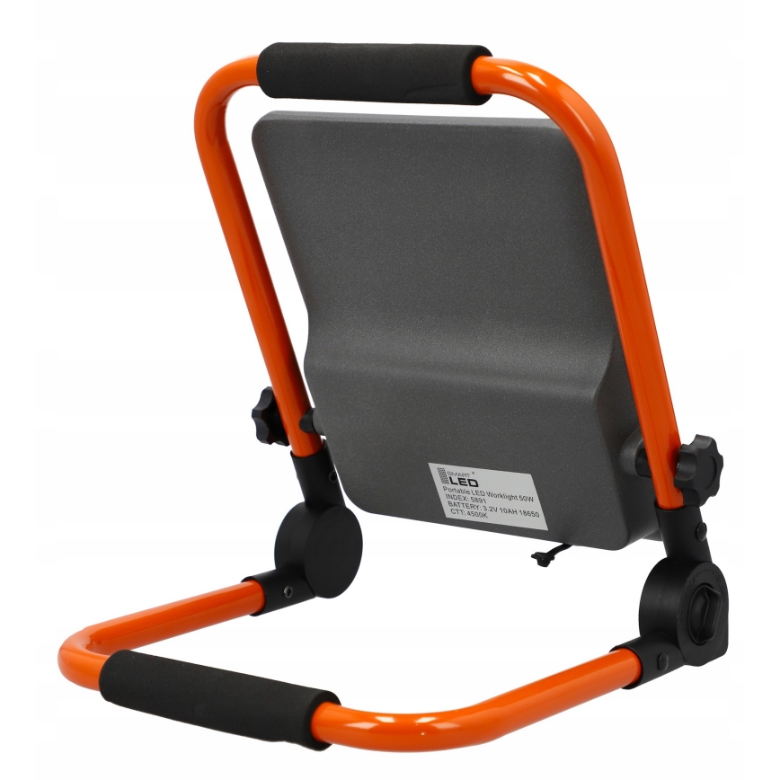 Laetav LED-reflektor statiiviga LED/50W/3,2V 4500K 5000 mAh IP65 oranž