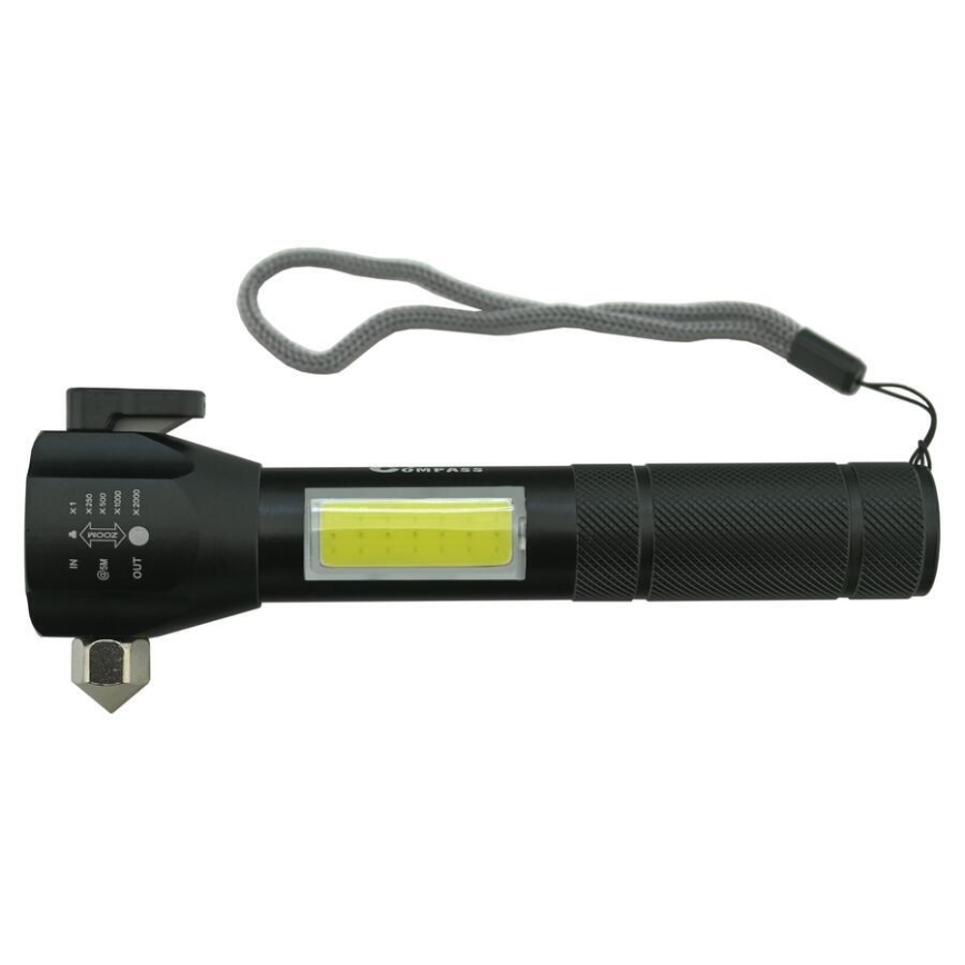 Laetav LED-taskulamp LED/3W/5V 200 lm 1200 mAh