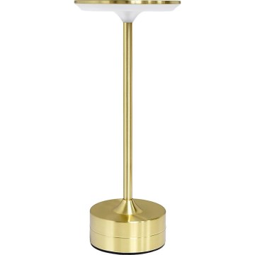 Laetav puutetundlik lauavalgusti TAVOLO LED/2,5W/5V 2400 mAh 3000-6000K kuldne